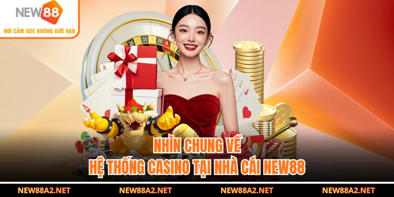 Nhìn chung về hệ thống casino tại nhà cái NEW88